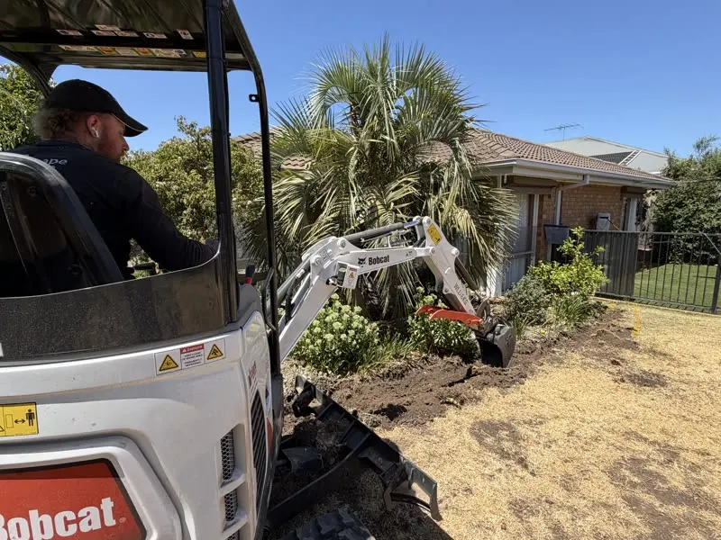 Trenching services for footings and utilities